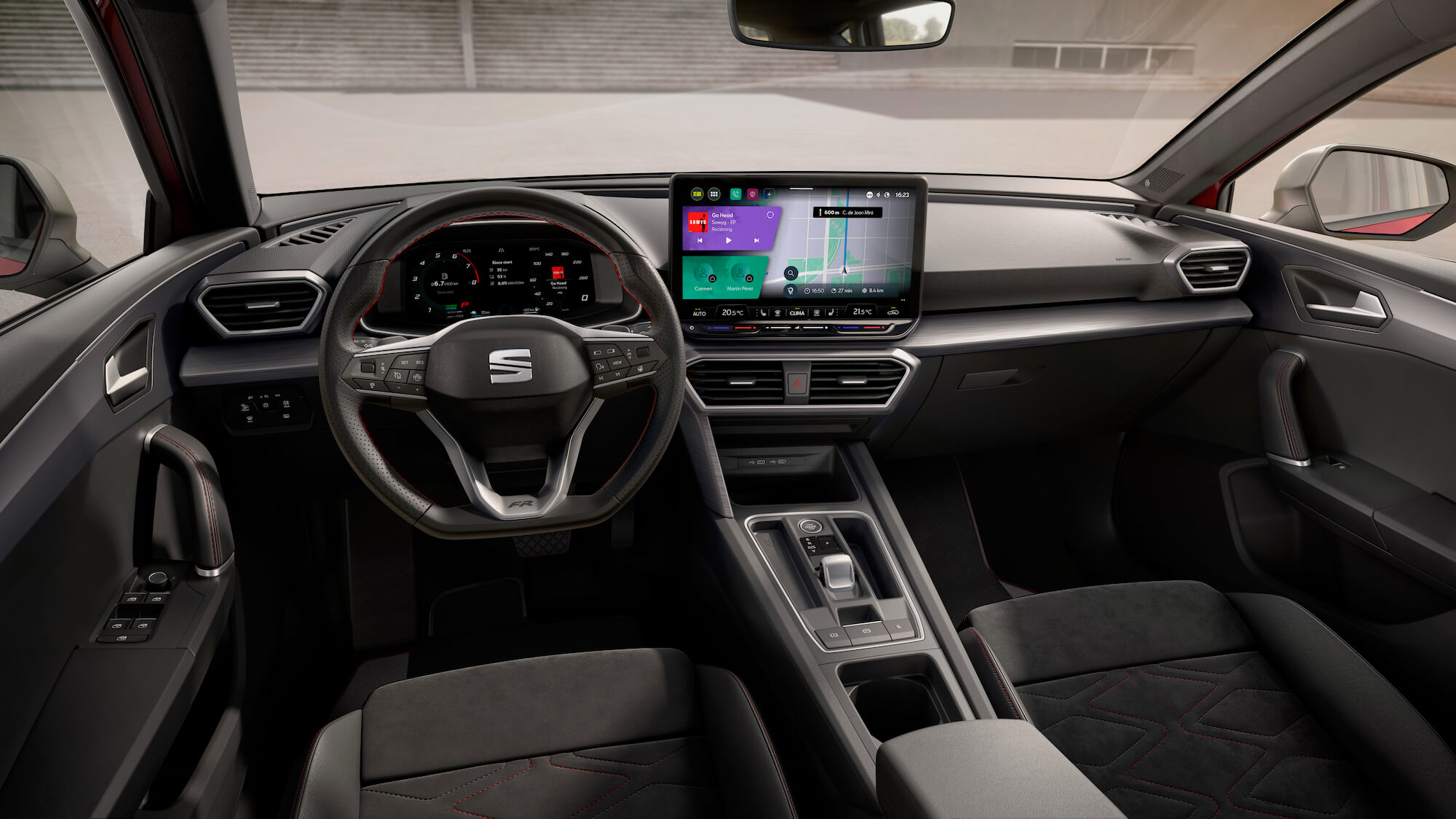 Seat Leon dashboard telefoonhouder montage