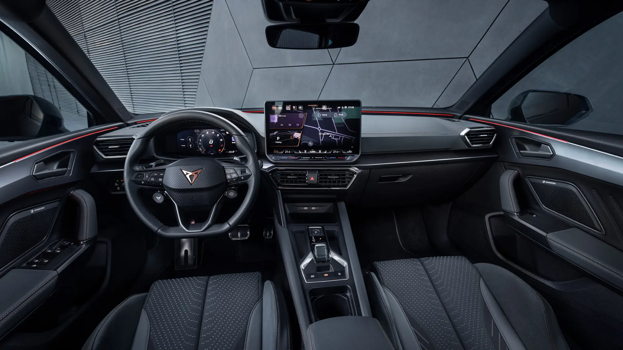 Cupra Leon dashboard telefoonhouder montage