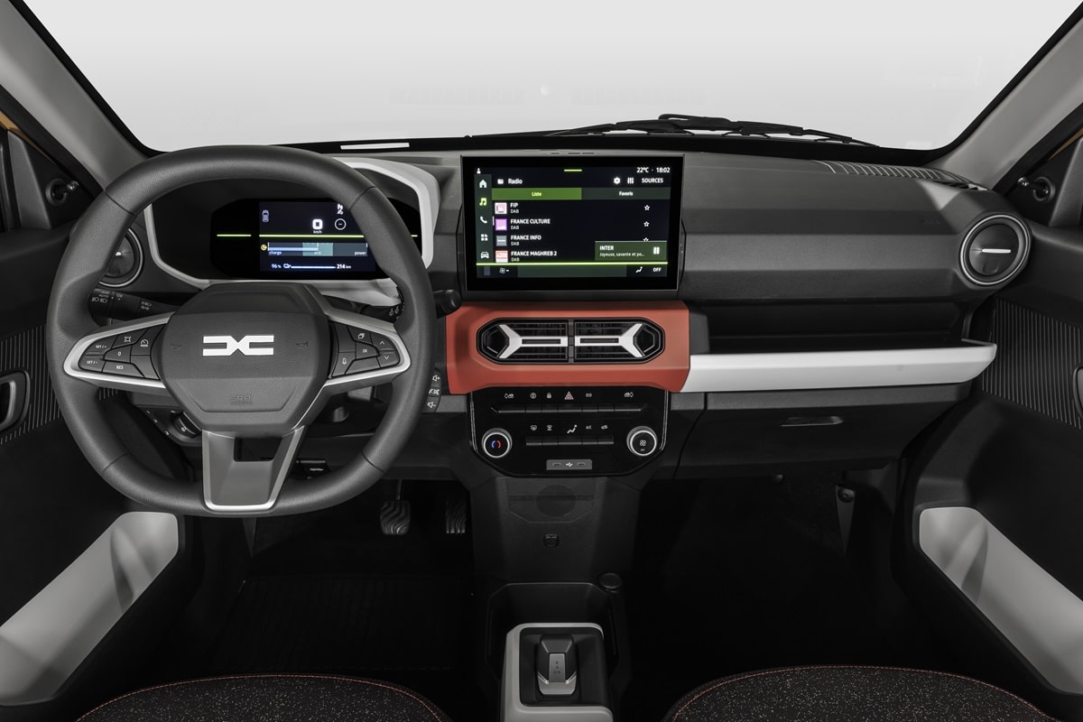 Dacia Spring dashboard telefoonhouder montage