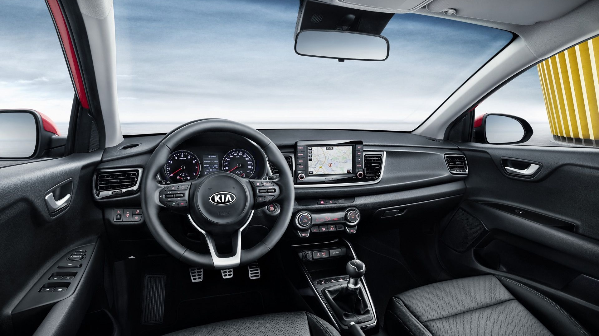 Kia Rio dashboard telefoonhouder montage
