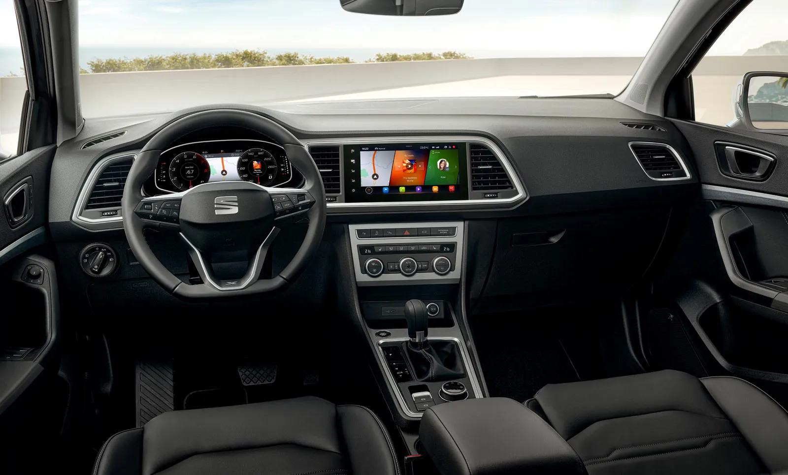 Seat Ateca dashboard telefoonhouder montage