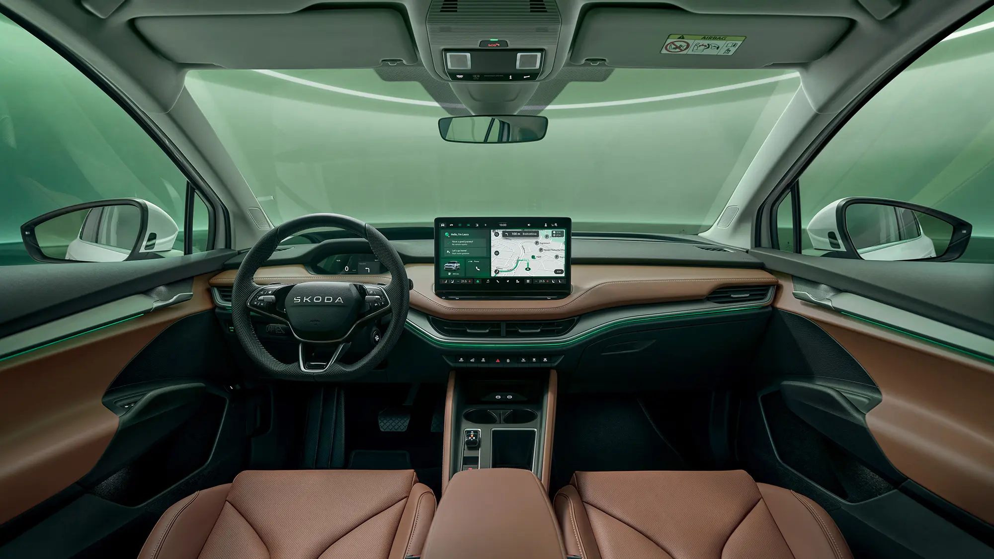 Skoda Enyaq dashboard telefoonhouder montage